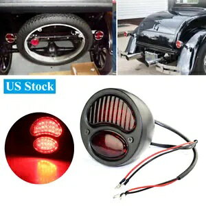 1Pc �u���b�N�V�F�� LED ���A���b�h�e�[�����C�g�u���[�L�����v 28-31 �t�H�[�h���f�� A �{�o�[�p 1Pc Black Shell LED Rear Red Tail Light Brake Lamp For 28-31 Ford Model A Bobber �y���s�A���i�z