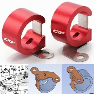 CNC Au[Lz[XNvz_[KChz_ CRF250 R/RX CRF450 R/X/L/RX/RL CNC Rear Brake Hose Clamp Holder Guide For HONDA CRF250 R/RX CRF450 R/X/L/RX/RL