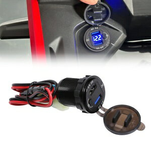 3.0 }[dfA USB ⏕RlN^\Pbgz_ CB500X 2021-2024 3.0 Quick Charger Dual USB Auxiliary Connector Socket For HONDA CB500X 2021-2024