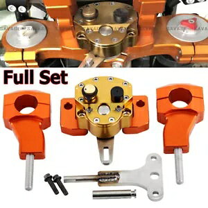 �A���~ CNC �����\�ȃX�e�A�����O �_���p�[ �X�^�r���C�U�[ ���S����Z�b�g ���j�o�[�T�� Aluminum CNC Adjustable Steering Damper Stabilizer Safety Control Set Universal �y���s�A���i�z