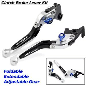 �����\�Ȑ܂肽���݊g���\�ȃN���b�`�u���[�L���o�[�L�b�g���}�n YZF R15M 2022-24 Adjustable Folding Extendable Clutch Brake Lever Kit For YAMAHA YZF R15M 2022-24 �y���s�A���i�z