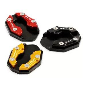 ���S CNC �T�C�h�L�b�N�X�^���h�X�^���h�����v���[�g���}�n N-MAX 155 150 125 LOGO CNC Side Kickstand Stand Extension Plate For YAMAHA N-MAX 155 150 125 �y���s�A���i�z