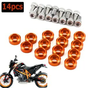 14 個のフロントフェンダーフレームフェアリングボルト 690 DUKE 12-18/DUKE R 690 14-18 用 14 PCS Front Fender Frame Fairing Bolts FOR 690 DUKE 12-18/DUKE R 690 14-18