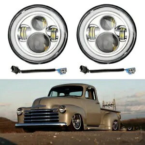 LED wbhCg DRL Cg H4 H13 7 C` 1947-1957 V{[ gbN GMC sbNAbvp LED Headlights DRL Lights H4 H13 7 Inch for 1947-1957 Chevrolet Truck GMC Pickup