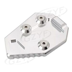 �t�b�g�L�b�N�X�^���h�T�C�h�X�^���h�p�b�h�����v���[�g�V���o�[�t�B�b�g�z���_ CB1000 2008 - 15 Foot Kickstand Side Stand Pads Extension Plate SILVER Fit HONDA CB1000 2008 - 15 �y���s�A���i�z