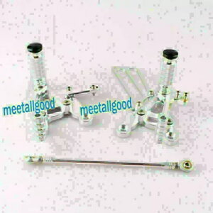 �z���_ CBR900 1993-1999 �����\�ȃ��A�Z�b�g���A�Z�b�g�t�b�g�y�O�t�b�g���X�g�V���o�[ For Honda CBR900 1993-1999 Adjustable Rearset Rear Set Footpegs Footrest Silver �y���s�A���i�z