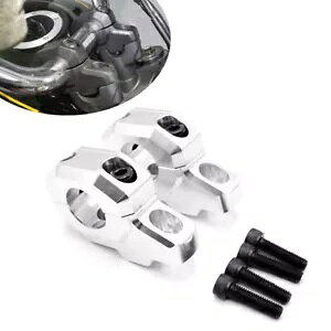 Kawasaki Z900C Z900RS 2017-20 ハンドルバーマウントライザークランプハンドルバーシルバー For Kawasaki Z900C Z900RS 2017-20 Handlebar Mount Riser Clamp Handle Bar Silver