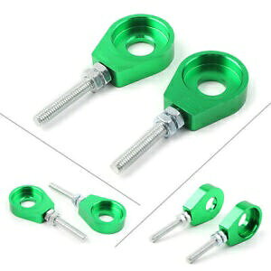 12mm `F[AWX^[ubNeVi[ tBbgsbgNbh_[goCN ATV CRF50 O[ 2  12mm Chain Adjuster Block Tensioner Fit Pit Quad Dirt Bike ATV CRF50 Green 2Pcs