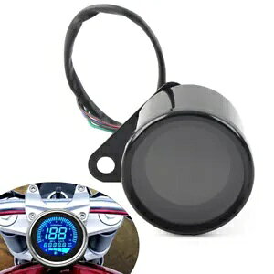 gfW^Xs[h[^[ 12V LED tsv^R[^[RvI[goC Retro Digital Speedometer 12V LED LCD Odometer Tachometer Fuel Mete Motorcycle