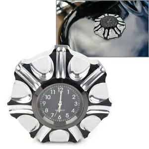 n[[ XL1200 833 KXLbvR^NJo[ƎvI[goCA~jEɓK Fit Harley XL1200 833 Gas Cap Fuel Tank Cover with Watch Motorcycle Aluminum