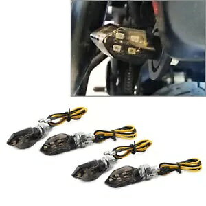 ~j 12V LED ECJ[ ECJ[ Cg CWP[^[ Ao[ v I[goC 4  Mini 12V LED Turn Signals Blinker Light Indicator Amber Lamp Motorcycle 4pcs