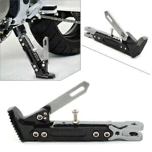 ~ߒ\ȃLbNX^htbgTChT|[gX^hXeXX`[[^[p Non-slip Adjustable Kickstand Foot Side Support Stand Stainless Steel Motor UK