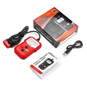 OBD2 ffXLi[GW̏R[h[_[}jAjo[TJ[bh OBD2 Diagnostic Scanners Auto Engine Fault Code Reader Manual Universal Car Red