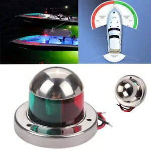 12V {[girQ[VCg}bgO[&bhMLEDCgDCh 12V Boat Navigation Light Marine Yacht Green&Red Signal LED Light DC Waterproof