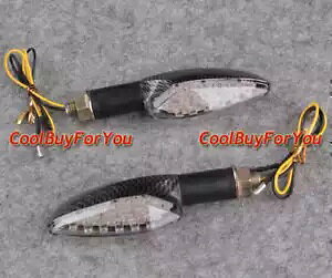 vX`bN LED d^[VOiCgECJ[XgCvubNZbgjo[T 2  Plastic LED Bulbs Turn Signals Lights Winkers Stripe Black Set Universal 2pcs