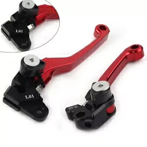z_ CRF125R CRF150R 97-21 CRF250R/450R 02-03 s{bg u[L Nb` o[ bh Fit HONDA CRF125R CRF150R 97-21 CRF250R/450R 02-03 Pivot Brake Clutch Levers RED