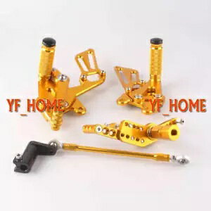 ���A�Z�b�g �t�b�g�y�O �z���_ CBR 1000RR 2008 - 2012 �S�[���h�I�[�g�o�C�ɓK�� Rearsets Foot pegs fit Honda CBR 1000RR 2008 - 2012 Gold Motorcycle �y���s�A���i�z