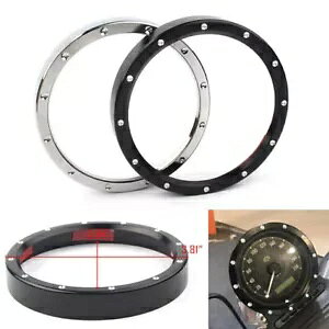 n[[ X|[cX^[ XL883 XL1200 Xs[h[^[ Q[W x[ ANZg g O [^[ɓK Fit Harley Sportster XL883 XL1200 Speedometer Gauge Bezel Accent Trim Ring motor