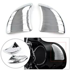 n[[c[OOChpgCCCi[tFAO~[Jo[vON[ for Harley Touring Glide Tri-Line Inner Fairing Mirror Cover Plugs Chrome