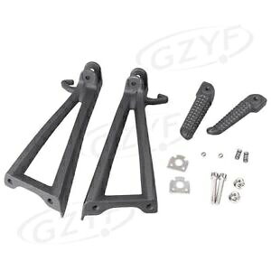 �㕔����ȃt�b�g�y�O���X�g�u���P�b�g�L�b�g ���}�n YZF R6 2006 - 2011 �u���b�N Rear Passenger Foot Peg Rest Bracket Kit for Yamaha YZF R6 2006 - 2011 Black �y���s�A���i�z