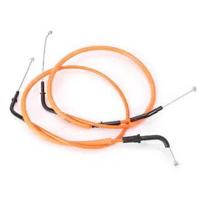Kawasaki Z800 2013 - 17 素材スロットルケーブルワイヤーラインオレンジバイク用 For Kawasaki Z800 2013 - 17 Material Throttle Cable Wire Line Orange Motorcybike