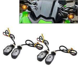 ~j LED ^[VOiECJ[Ao[CgCWP[^vdI[goC 4  Mini LED Turn Signal Blinker Amber Light Indicator Lamps Bulbs Motorcycle 4Pcs