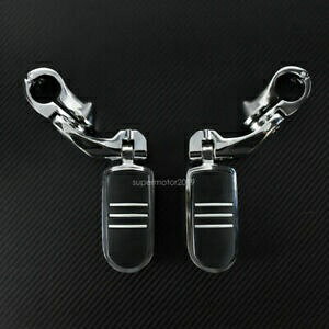1 ` 1-1/4 C`N[V[gAOnCEFCtbgyOXg}EgLbgn[[ɓK 1 to 1-1/4'' Chrome Short Angled Highway Foot Peg Rest Mount Kit Fit For Harley
