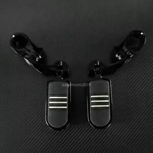 1 �` 1-1/4 �C���` �u���b�N �V���[�g�A���O�� �n�C�E�F�C �t�b�g�y�O���X�g �}�E���g�L�b�g �n�[���[�p 1 to 1-1/4'' Black Short Angled Highway Foot Peg Rest Mount Kit Fit For Harley �y���s�A���i�z