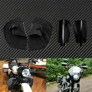 \tg A[Y `bvX bO EH[}[ obO + nh K[h veN^[ c[Op 1996-07 Soft Lowers Chaps Leg Warmer Bag + Hand Guards Protector Fit For Touring 1996-07