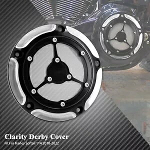 1s[X NeB_[r[Jo[ n[[\teC uCNAEg [C_[ 114 2019-2023p 1 pc Clarity Derby Cover Fit For Harley Softail Breakout Low Rider 114 2019-2023