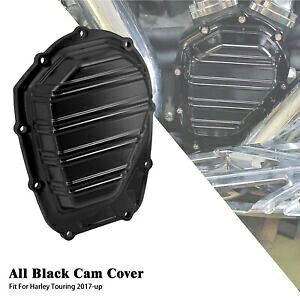 �u���b�N�T�C�h�J���G���W���J�o�[�̓n�[���[�c�[�����O�G���N�g�����[�h�O���C�h2017-2023�ɓK�� Black Side Cam Engine Cover Fits For Harley Touring Electra Road Glide 2017-2023