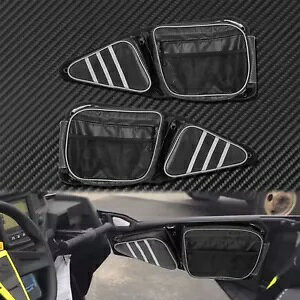 1 yAtghATCh[ UTV |X RZR 900 1000 ^[{ 2014 ɓK One Pair Frong Door Side Storage Bag Fit For UTV Polaris RZR 900 1000 Turbo 2014