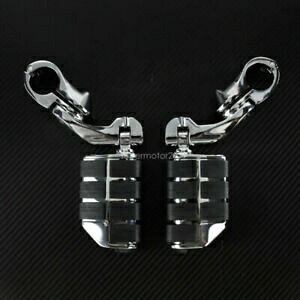 1 �` 1-1/4 �C���`�N���[���V���[�g�A���O���n�C�E�F�C�t�b�g�y�O�}�E���g�L�b�g�n�[���[�z���_�ɓK�� 1 to 1-1/4'' Chrome Short Angled Highway Foot Peg Mount Kit Fit For Harley Honda �y���s�A���i�z