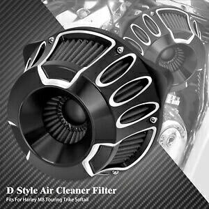 zՃJbg GA N[i[ tB^[ O[ Gg n[[ c[O gCN 2017-21 ɓK Sucker Cut Air Cleaner Filter Gray Element Fit For Harley Touring Trike 2017-21