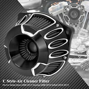 zՃJbg GA N[i[ tB^[ O[ Gg n[[ c[O gCN 2008-16 ɓK Sucker Cut Air Cleaner Filter Gray Element Fit For Harley Touring Trike 2008-16
