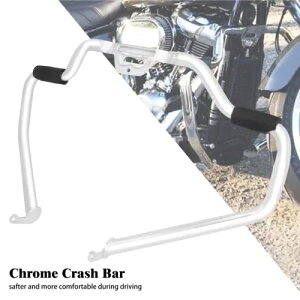 N[ЂGWK[hNbVo[n[[\teCuCNAEgt@bg{[C18-22p Chrome Mustache Engine Guard Crash Bar For Harley Softail Breakout Fat Boy 18-22