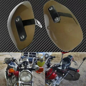 X[NI[goCnhK[hEBhfBtN^[veN^[V[hn[[z_p Smoke Motorcycle Hand Guard Wind Deflector Protector Shield For Harley Honda