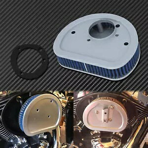 u[GAtB^[N[i[ptBbgn[[_Ci\teC 2000-15 Blue Air Filter Cleaner Replace Replacement Fit For Harley Dyna Softail 2000-15