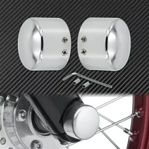 N[tgANXibgJo[Lbvn[[c[OGNgXg[gOCh_CiɓK Chrome Front Axle Nut Cover Cap Fit For Harley Touring Electra Street Glide Dyna