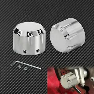 GbWJbgN[ 29 ~[gtgANXibgJo[n[[GNgOCh 2008-21 ɓK Edge Cut Chrome 29MM Front Axle Nut Covers Fit For Harley Electra Glide 2008-21