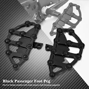 Ness MX �u���b�N ���A �t�b�g�y�O �t���A�{�[�h �t�b�g���X�g �n�[���[ �c�[�����O �\�t�e�C���p Ness MX Black Rear Foot Peg Floorboard Footrest Fit For Harley Touring Softail �y���s�A���i�z