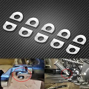 10 �t�b�g�y�O�}�E���g�s���L�b�g�X�v�����O���b�V���[ D �V�F�C�v�n�[���[�c�[�����O�_�C�i�ɓK�� 10pcs Foot Peg Mount Pin Kit Spring Washer D Shape Fit For Harley Touring Dyna �y���s�A���i�z