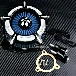 Xe[W 1 GAN[i[ u[Ce[NtB^[ n[[ FLHR FLHT FLHX 2008-2016 ɓK Stage One Air Cleaner Blue Intake Filter Fit For Harley FLHR FLHT FLHX 2008-2016
