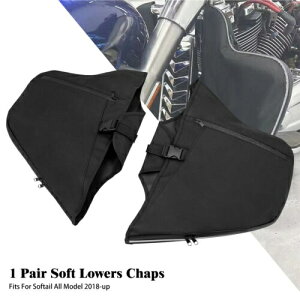 ubN\tgEA[bOEH[}[`bvXGWK[hn[[\teC2018-2023p Black Soft Lowers Leg Warmer Chaps Engine Guard Fit For Harley Softail 2018-2023