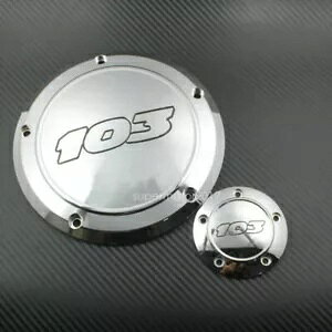 N[ 103 _[r[Jo[ ^C~O^C}[Jo[ n[[_Ci \teC 99-17 ɓK Chrome 103 Derby Cover Timing Timer Cover Fit For Harley Dyna Softail 99-17