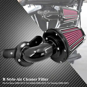 ubNR[A~jEGAN[i[tB^[AbhCe[NGgtAn[[ɓK Black Cone Aluminum Air Cleaner Filter w/ Red Intake Element Fits For Harley