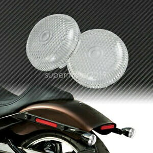 2 �N���A�^�[���V�O�i�������Y�l�b�g�e�ۃJ�o�[�n�[���[�_�C�i XL 2000-2020 �ɓK�� 2Pcs Clear Turn Signal Lens Net Bullet Cover Fit For Harley Dyna XL 2000-2020 �y���s�A���i�z