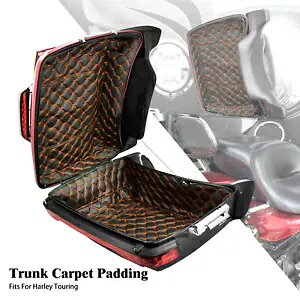 LO cA[ pbN gN J[ybg Ci[ IWt wC[ c[O 14-23 ɓK King Tour Pack Trunk Carpet Liner w/ Orange Thread Fit For Hayley Touring 14-23