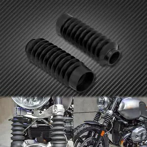 �I�[�g�o�C�S���t�H�[�N�X���C�_�[�J�o�[ BMW R 9 T ���[�T�[�s���A 2014-2020 �ɓK�� Motorcycle Rubber Fork Slider Cover Fit For BMW R nine T Racer Pure 2014-2020 �y���s�A���i�z