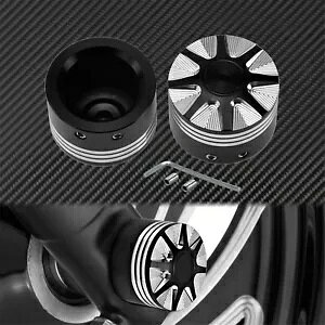 NbNJbgubN 29 ~[gtgANXibgJo[n[[GNgOCh_CiɓK Crackle Cut Black 29MM Front Axle Nut Covers Fit For Harley Electra Glide Dyna